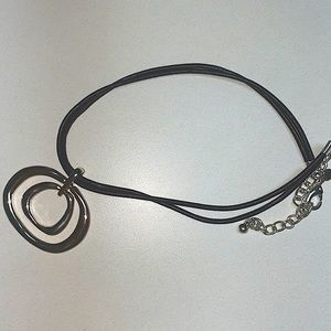 Chico’s silver and black necklace.